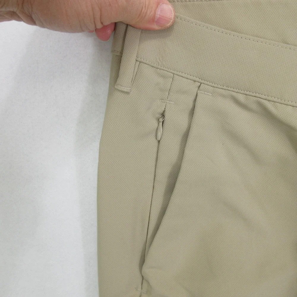 Banana Republic Men's Pants 34x34 Golf Khaki Tan Polyester Performance Stretch